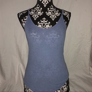 Ribbed Baby Blue Tank Top